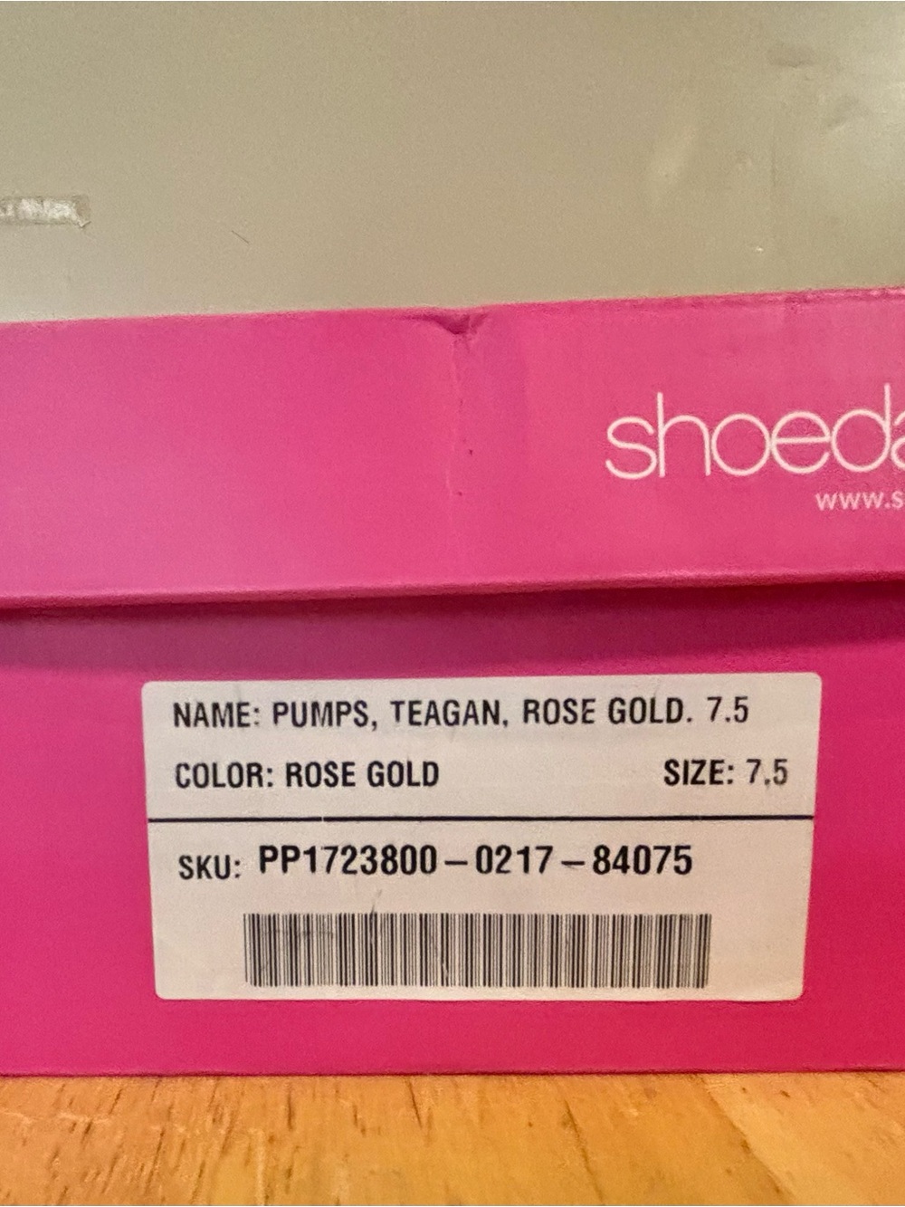 Shoe Dazzle Teagan Rose Gold Pumps